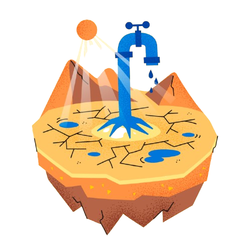Water stress map